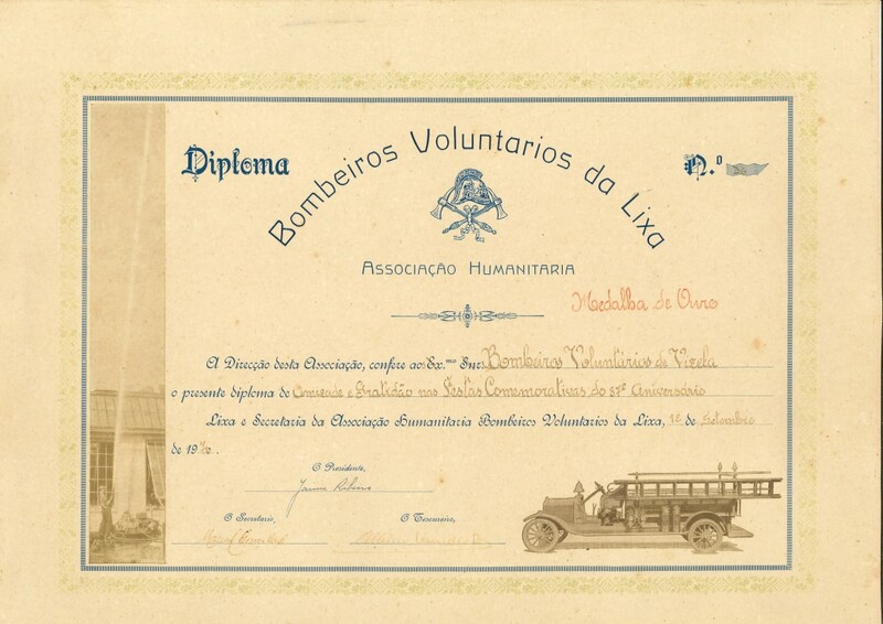 Diploma de Medalha de ouro