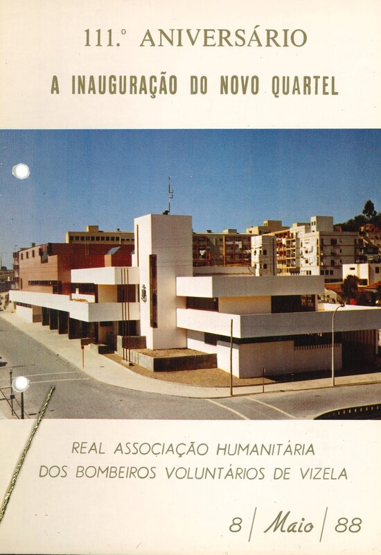 Ementa do almoço do 111º aniversário da Real Associação Humanitária de Bombeiros Voluntários de Vizela