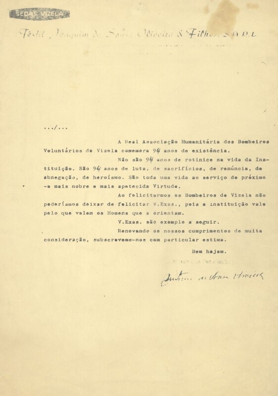Carta de Sedas Vizela