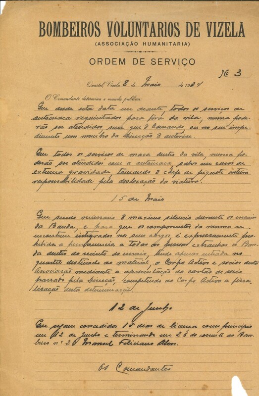 Ordem de serviço nº 3