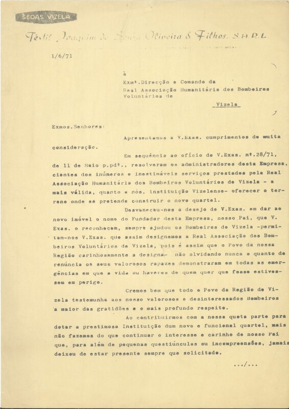 Carta de Sedas Vizela