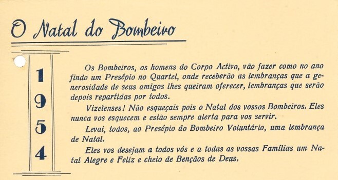 O Natal do Bombeiro 1954